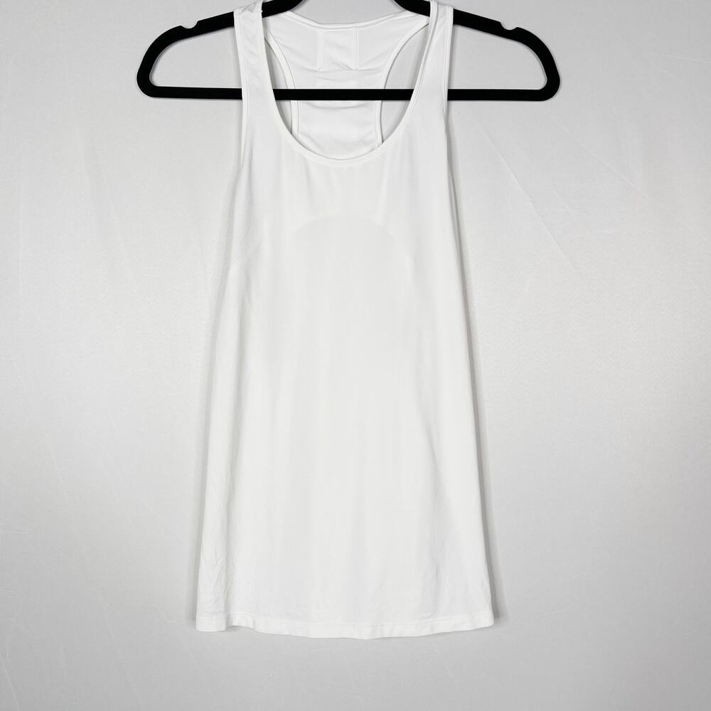 Track & Field Womens Small S White Racerback Keyhole Tank Top Workout Running